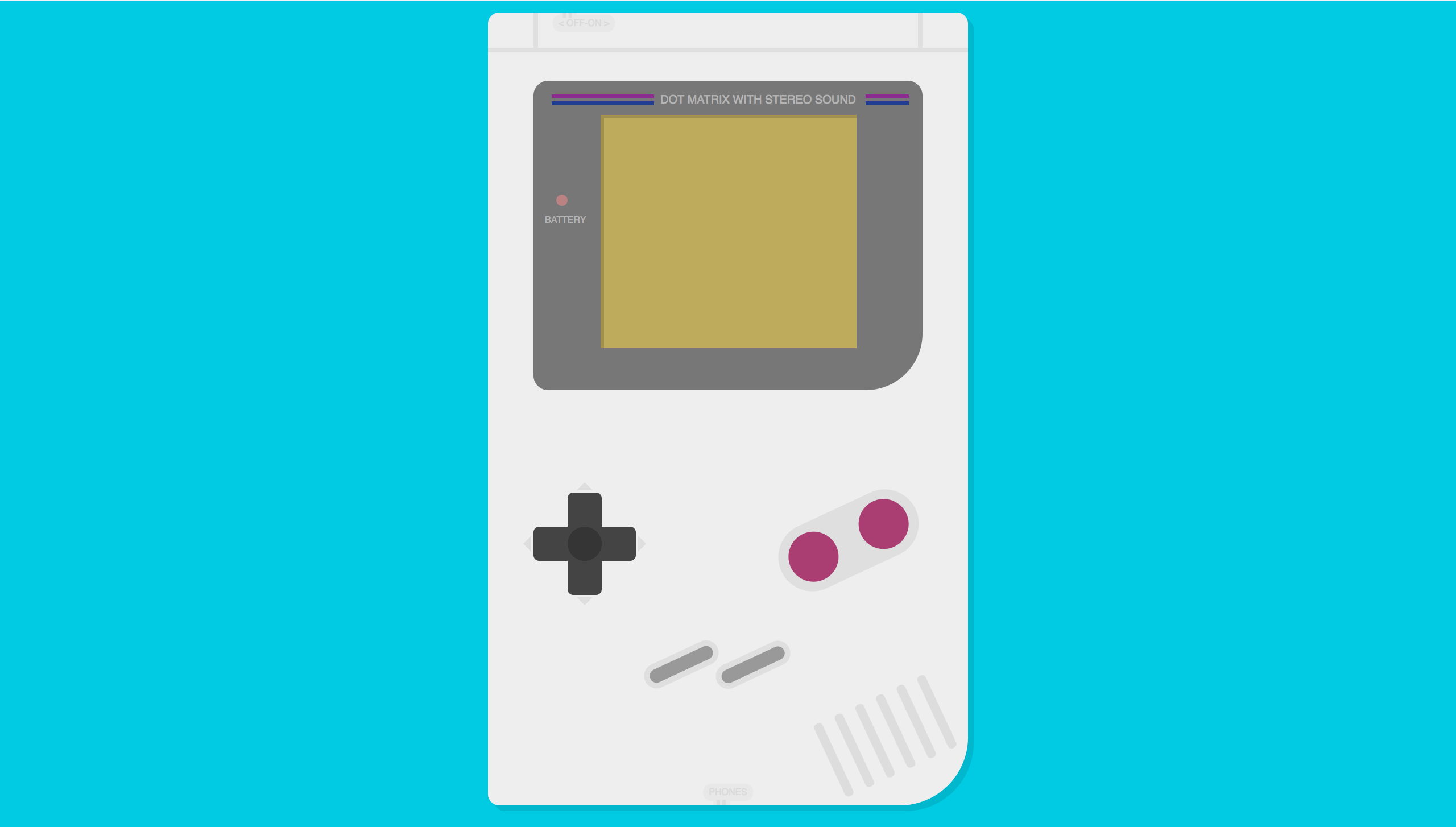 Pure CSS Game Boy